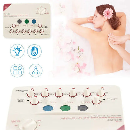 Portable 6-Channel Electronic Muscle Stimulator Device - Halri