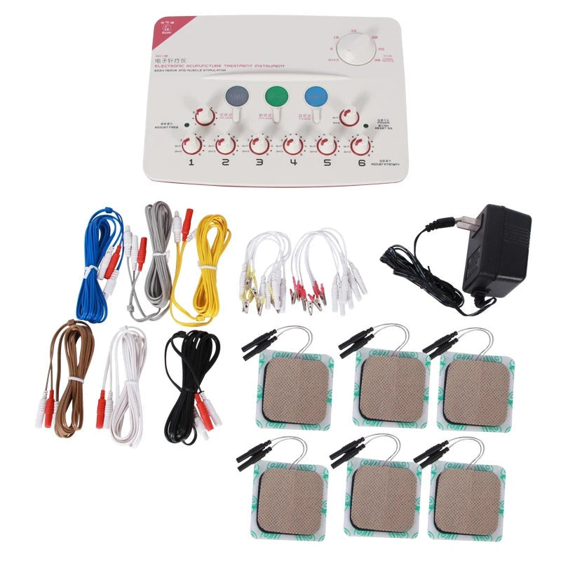 EMS Electroacupuncture Therapy Device with 6-Channel Muscle Stimulation