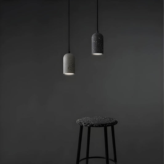 Rustic Concrete Hanging Lamp for Modern Home Decor - Halri