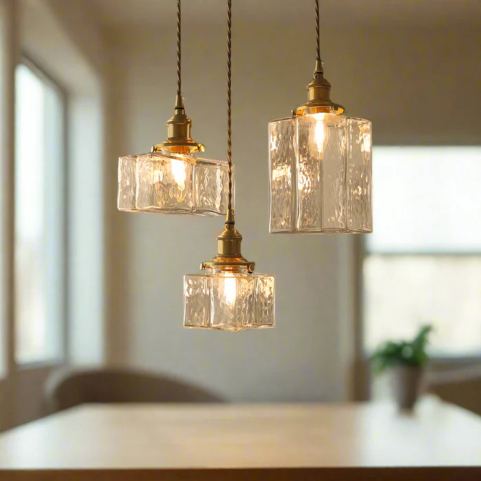 Vintage Style Glass Drop Light - Halri