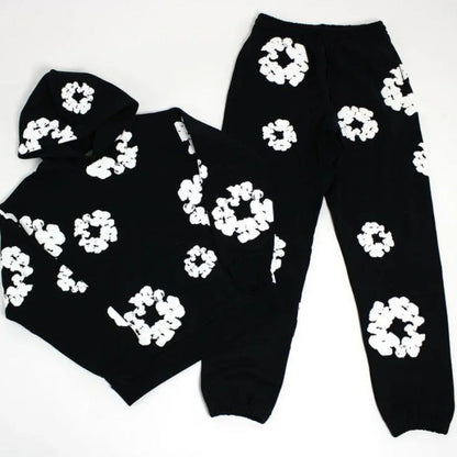 Casual Floral Unisex Jogger Suit - Halri