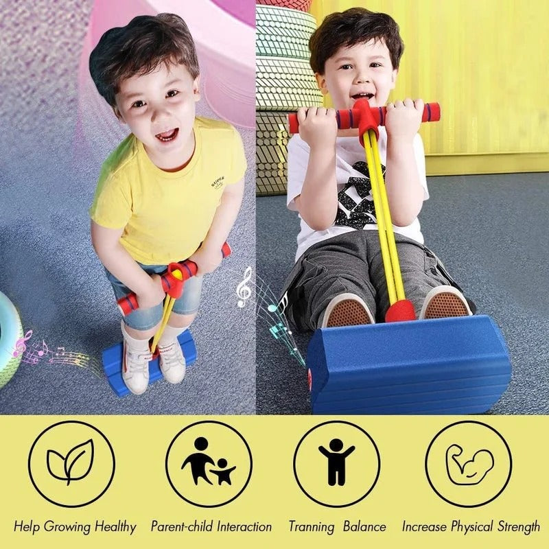 Foam Pogo Jumper Toy with Fun Sound Effect Compact and Portable Safe for Ages 3+
