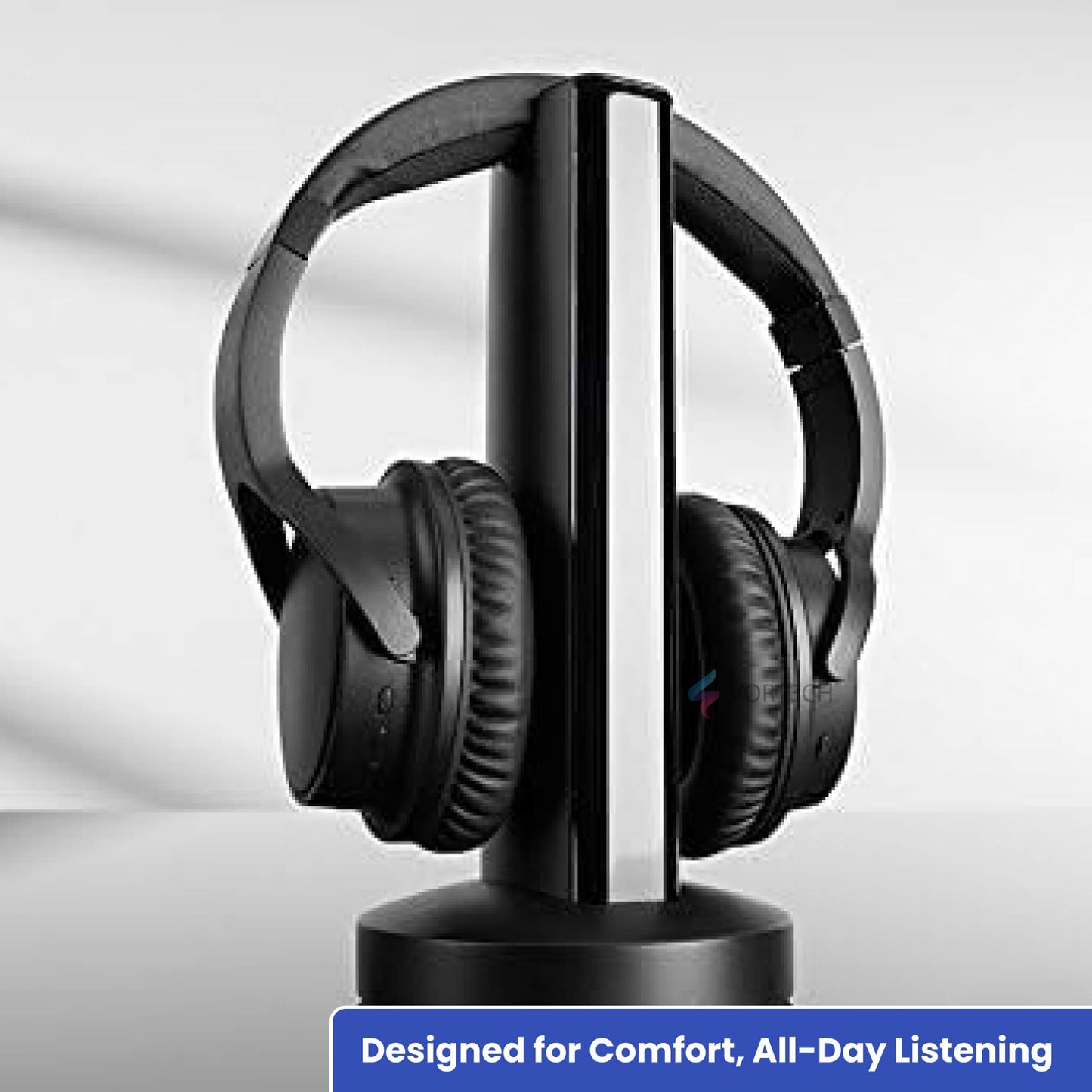 Cordless TV Headphones with Noise Cancelling Comfort Fit