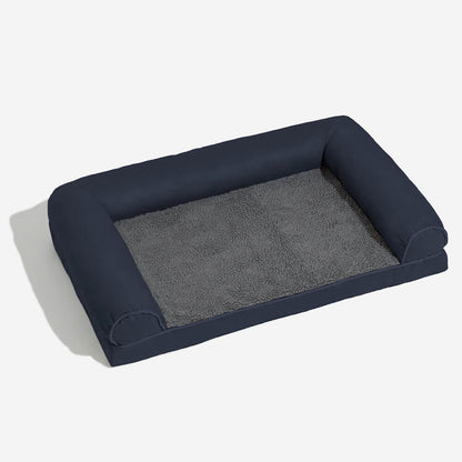 Plush Orthopedic Faux Suede Pet Bed