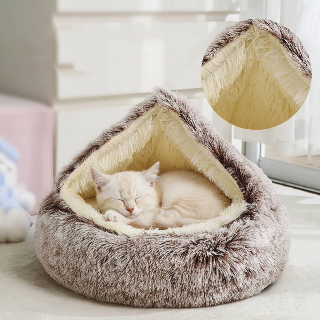 Plush Pet Round Sleeping Bed - Halri