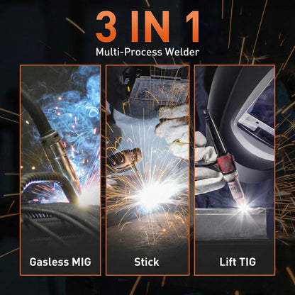 Portable 3 in 1 Multi Process Welder 200A Inverter