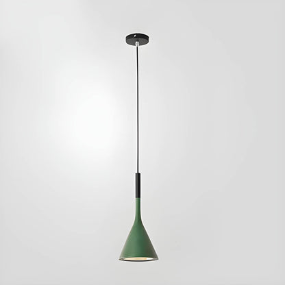 Nordic Black Pendant Light in Minimalist Cone Design
