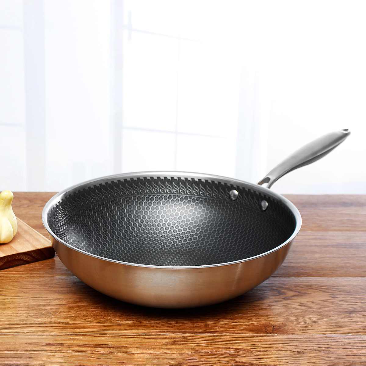 Durable Easy Clean Stainless Steel Skillet