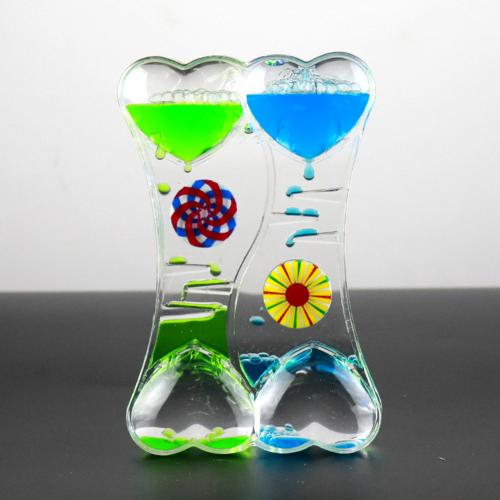 Romantische Sanduhr mit doppeltem Herz