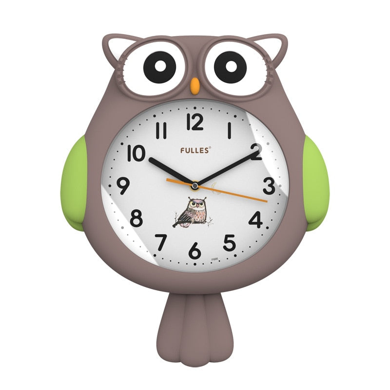 Niedliche Nachteulen-Dekoruhr