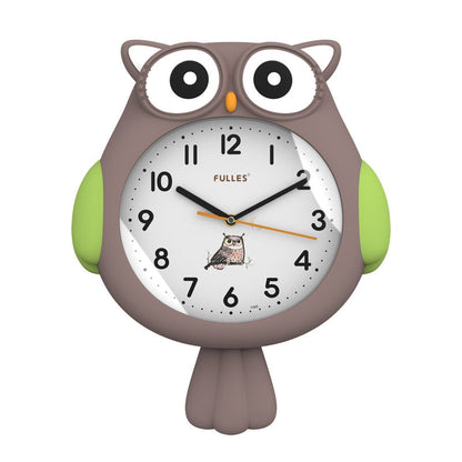 Niedliche Nachteulen-Dekoruhr