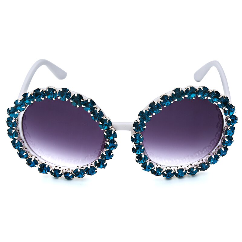 Große, runde Designer-Sonnenbrille