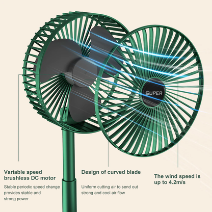 Compact Battery Powered Personal Cooling Fan