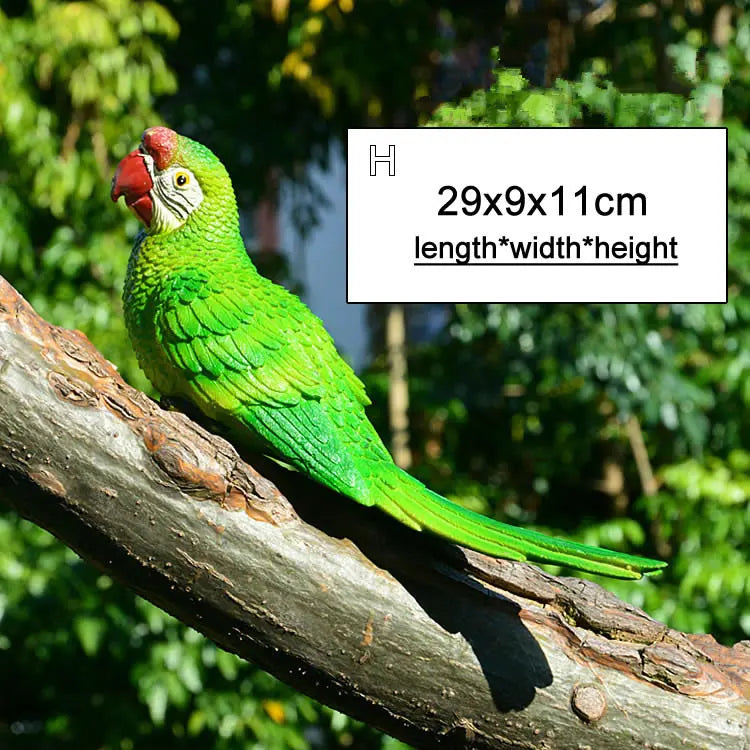 Bunte Wanddekoration aus Vogelzweigen