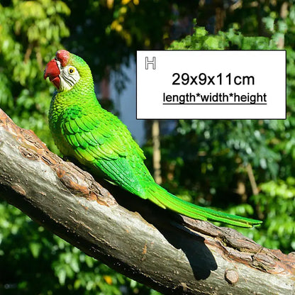 Bunte Wanddekoration aus Vogelzweigen