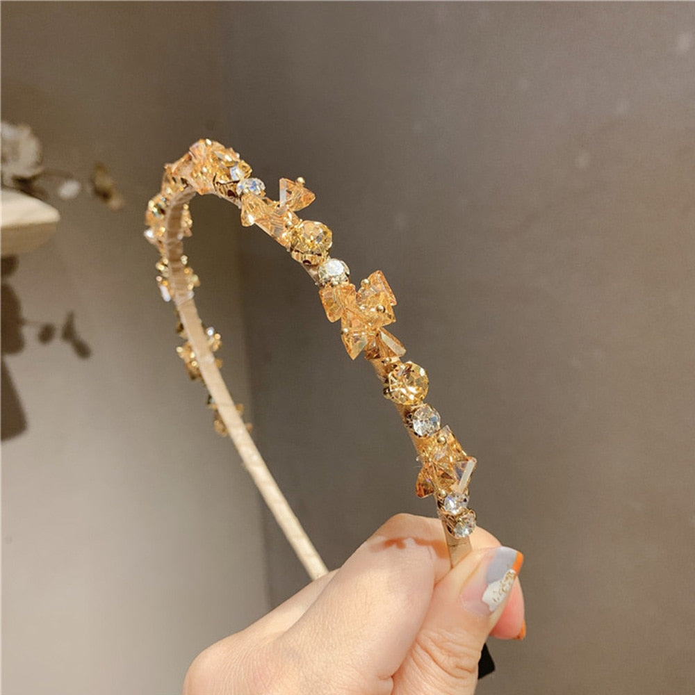 Glamouröses Glitzerkristall-Haarband 