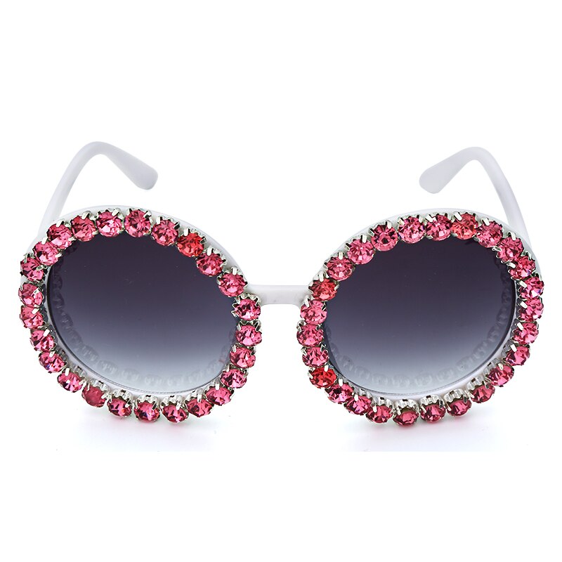 Große, runde Designer-Sonnenbrille