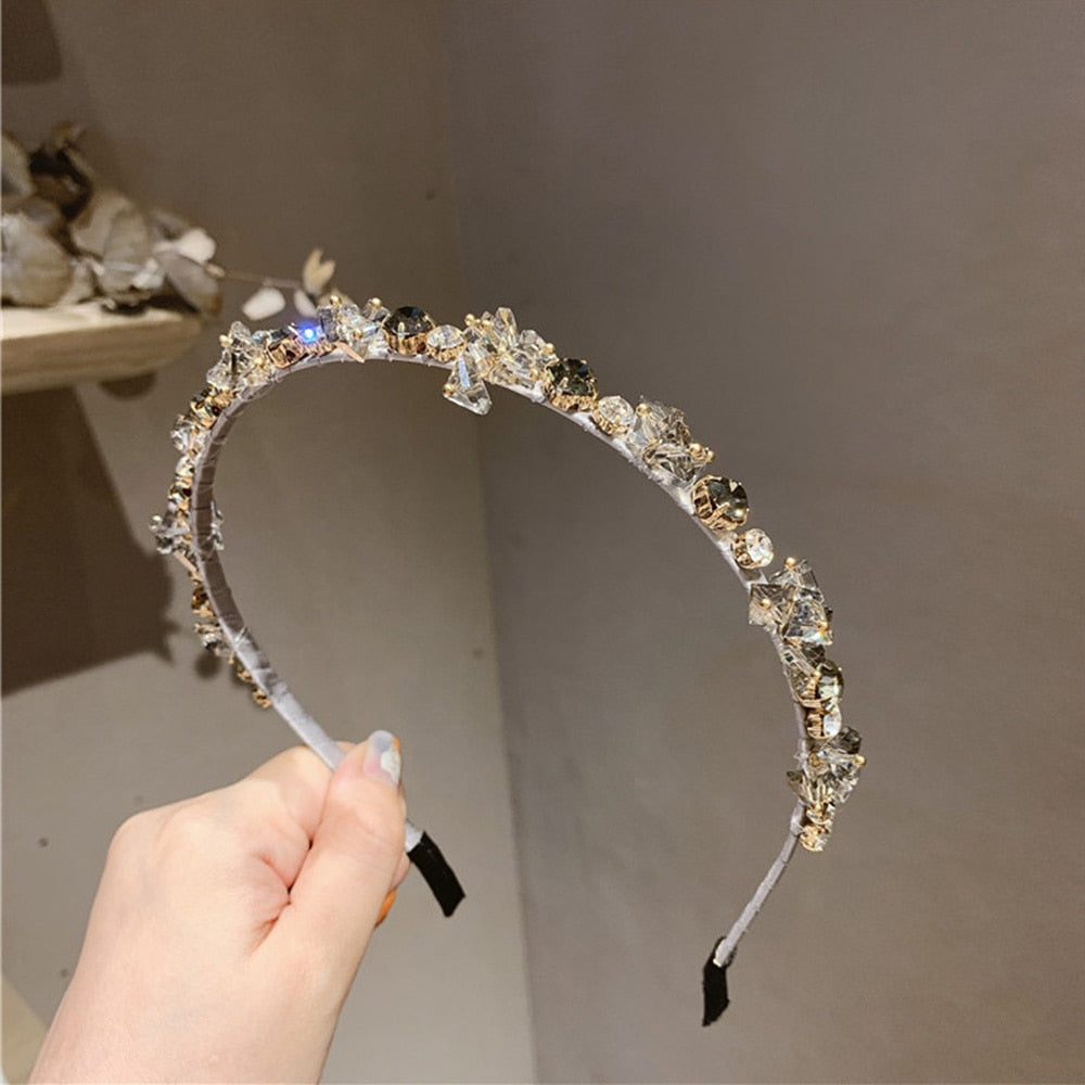Glamouröses Glitzerkristall-Haarband 