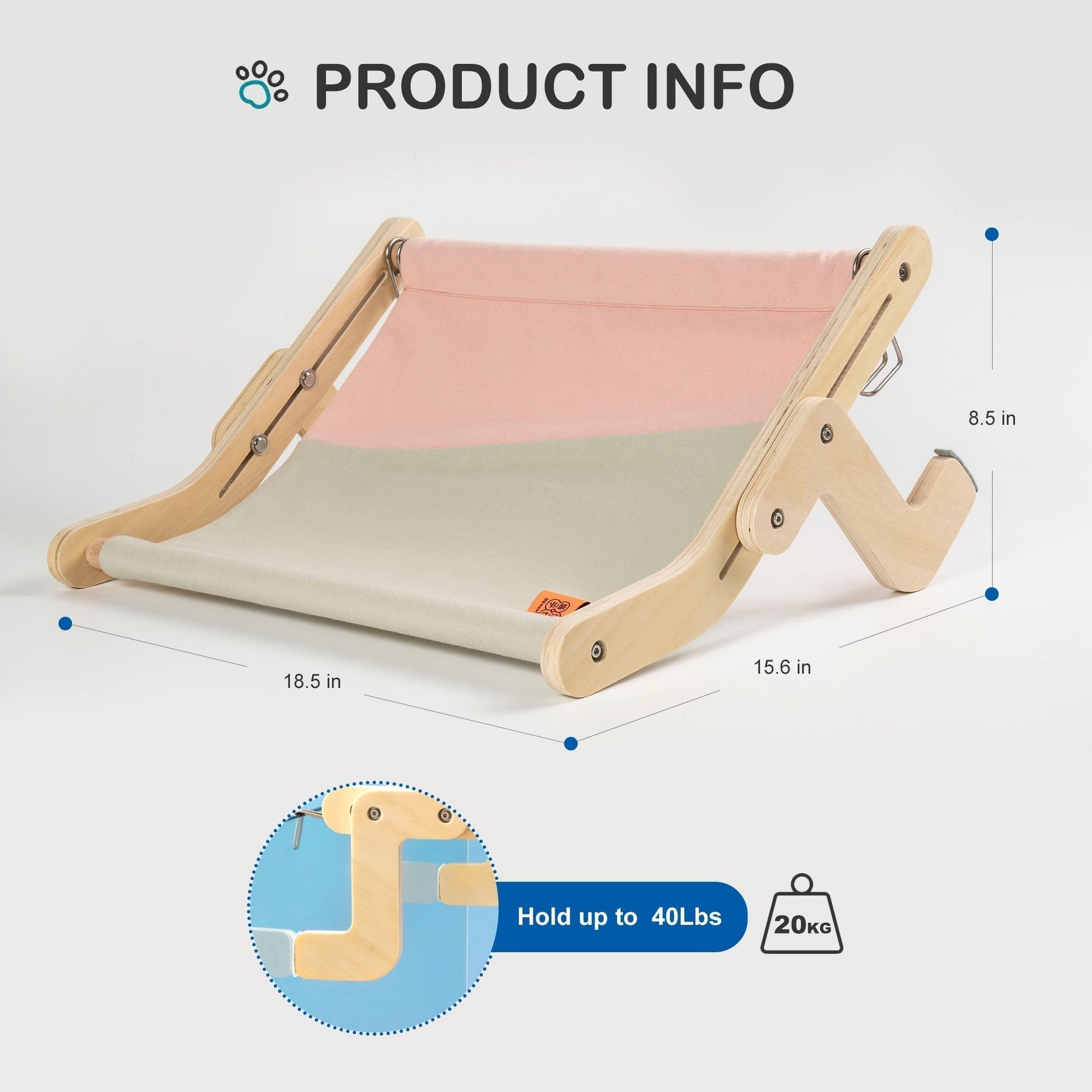 Cozy Wood Cat Wall Hanging Bed - Halri
