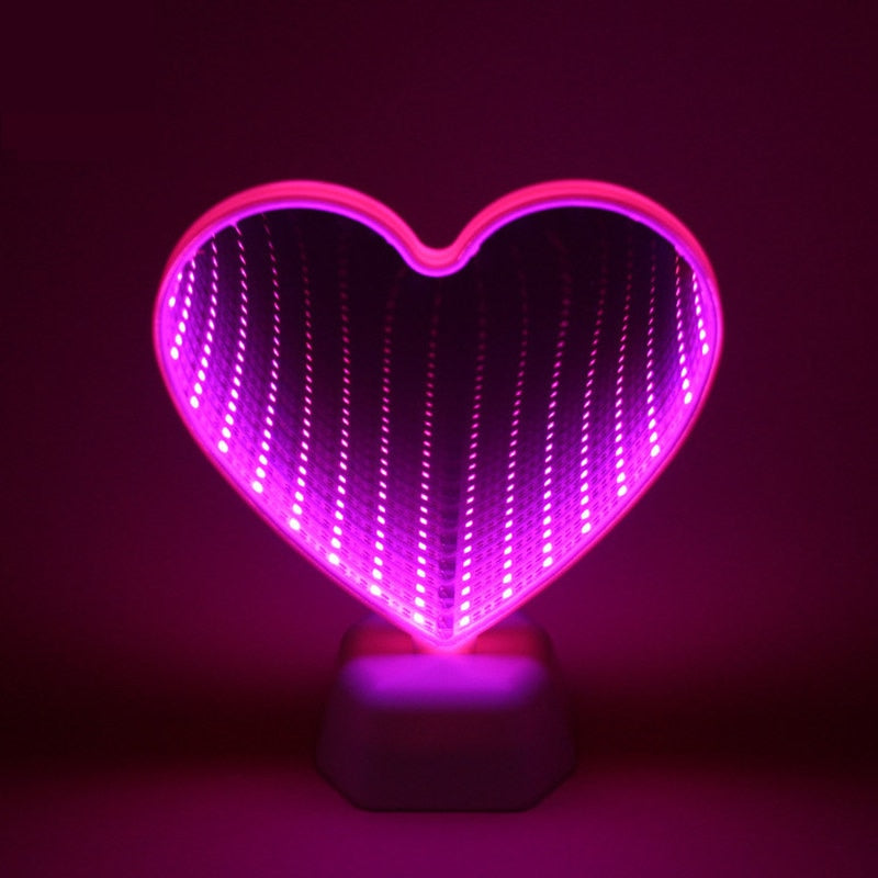 Lovely Heart Shaped LED Nightlight Lamp - Halri