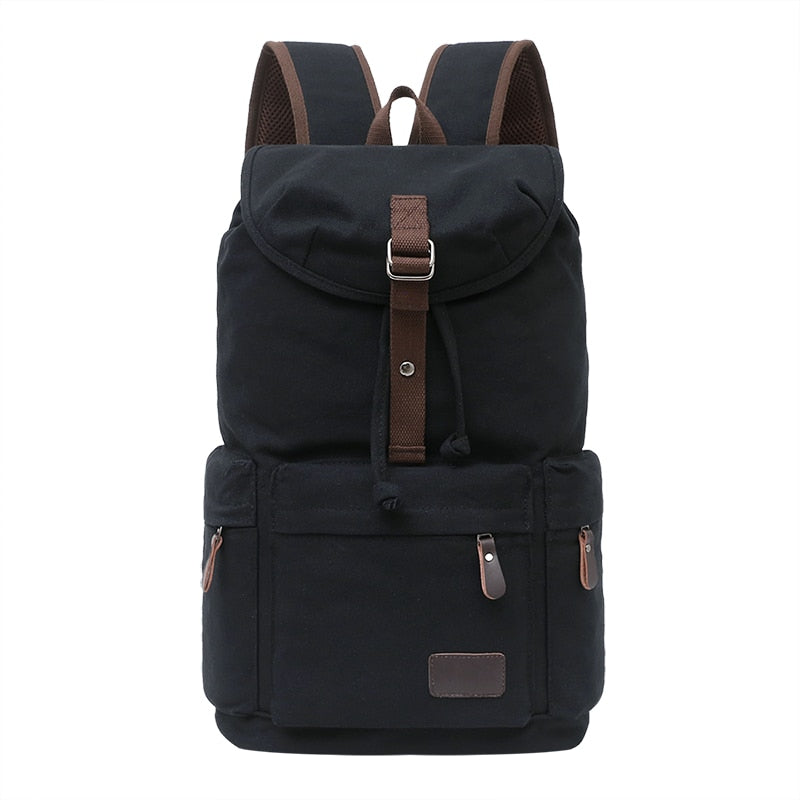 Spacious Durable Canvas Hiking Travel Backpack - Halri