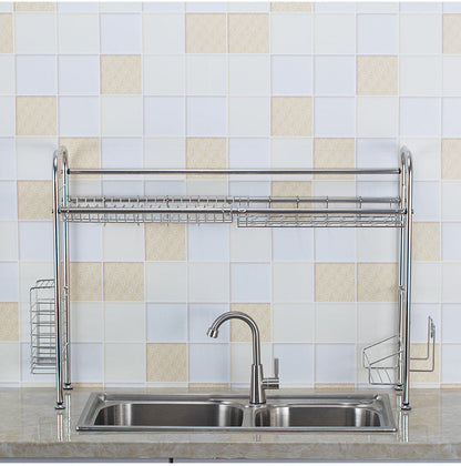 Space Saving Stainless Steel Kitchen Sink Dish Rack
