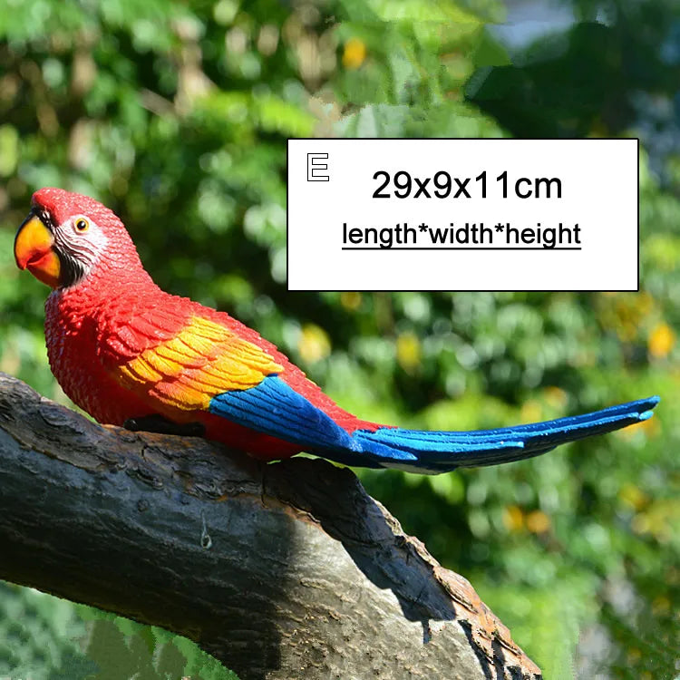 Bunte Wanddekoration aus Vogelzweigen
