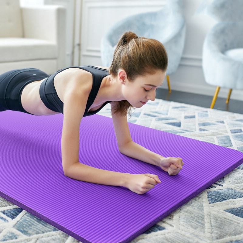 Premium Thick Folding Yoga Mat for Home Workout