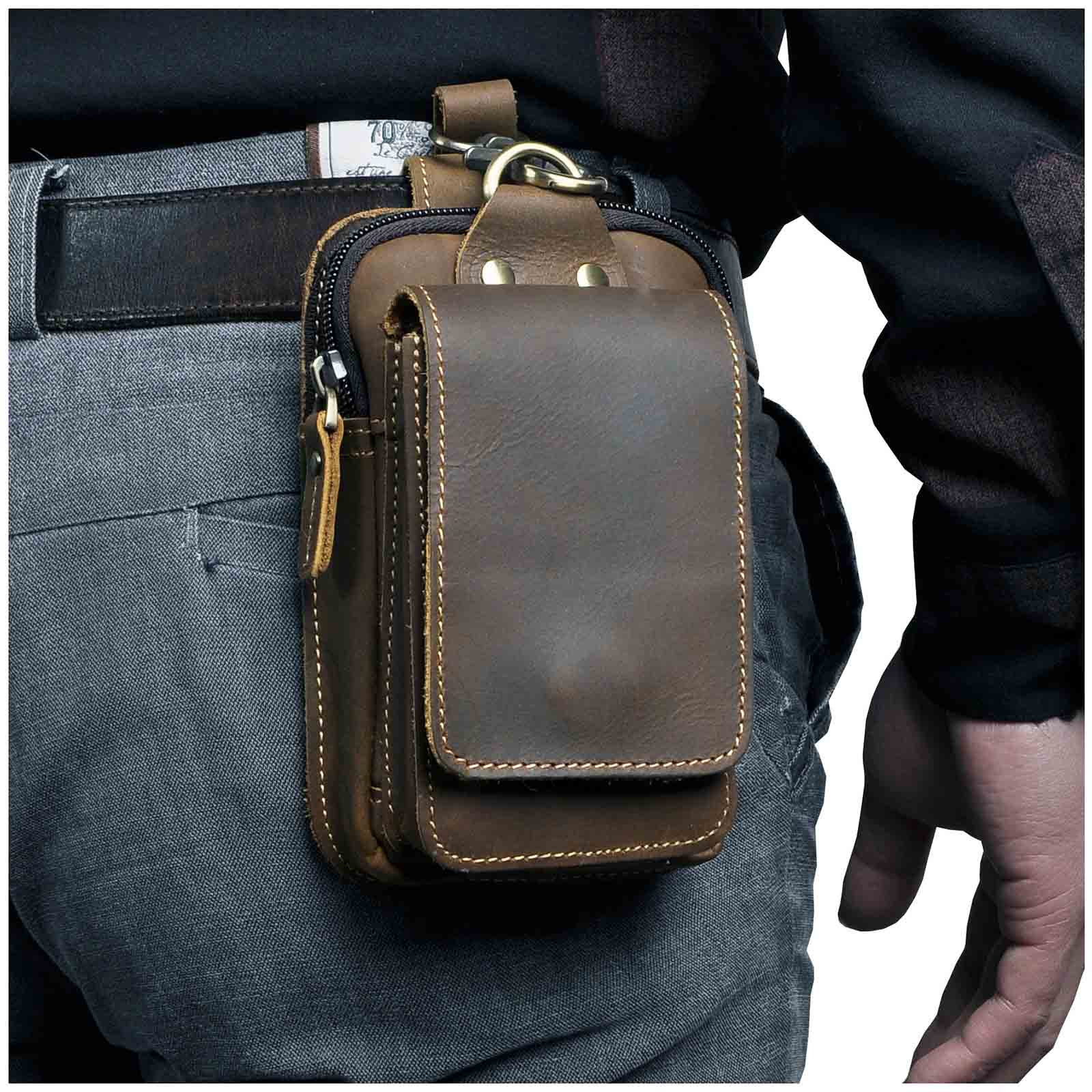 Real Leather Crossbody Bag for Men - Halri