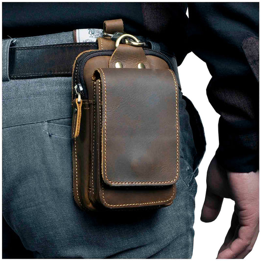 Real Leather Crossbody Bag for Men - Halri