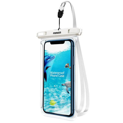 Wasserdichte Handytasche mit Sichtfenster und Nackenband