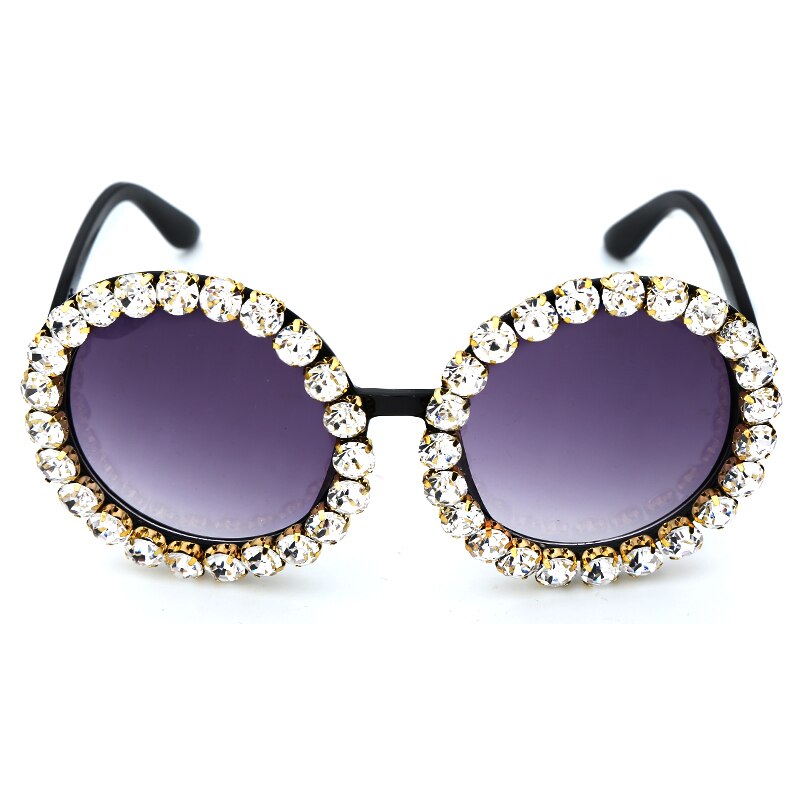 Große, runde Designer-Sonnenbrille