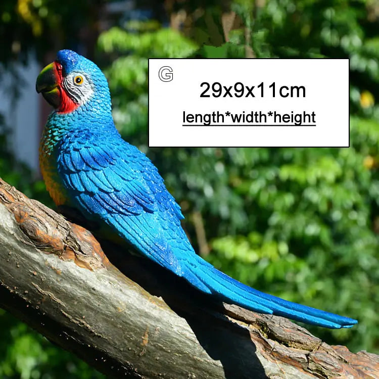 Bunte Wanddekoration aus Vogelzweigen