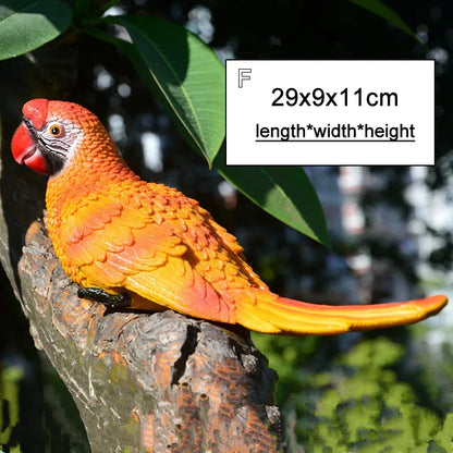 Bunte Wanddekoration aus Vogelzweigen