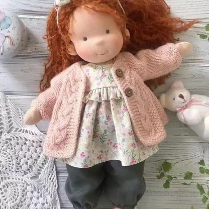Handmade Plush Baby Doll with Clothes