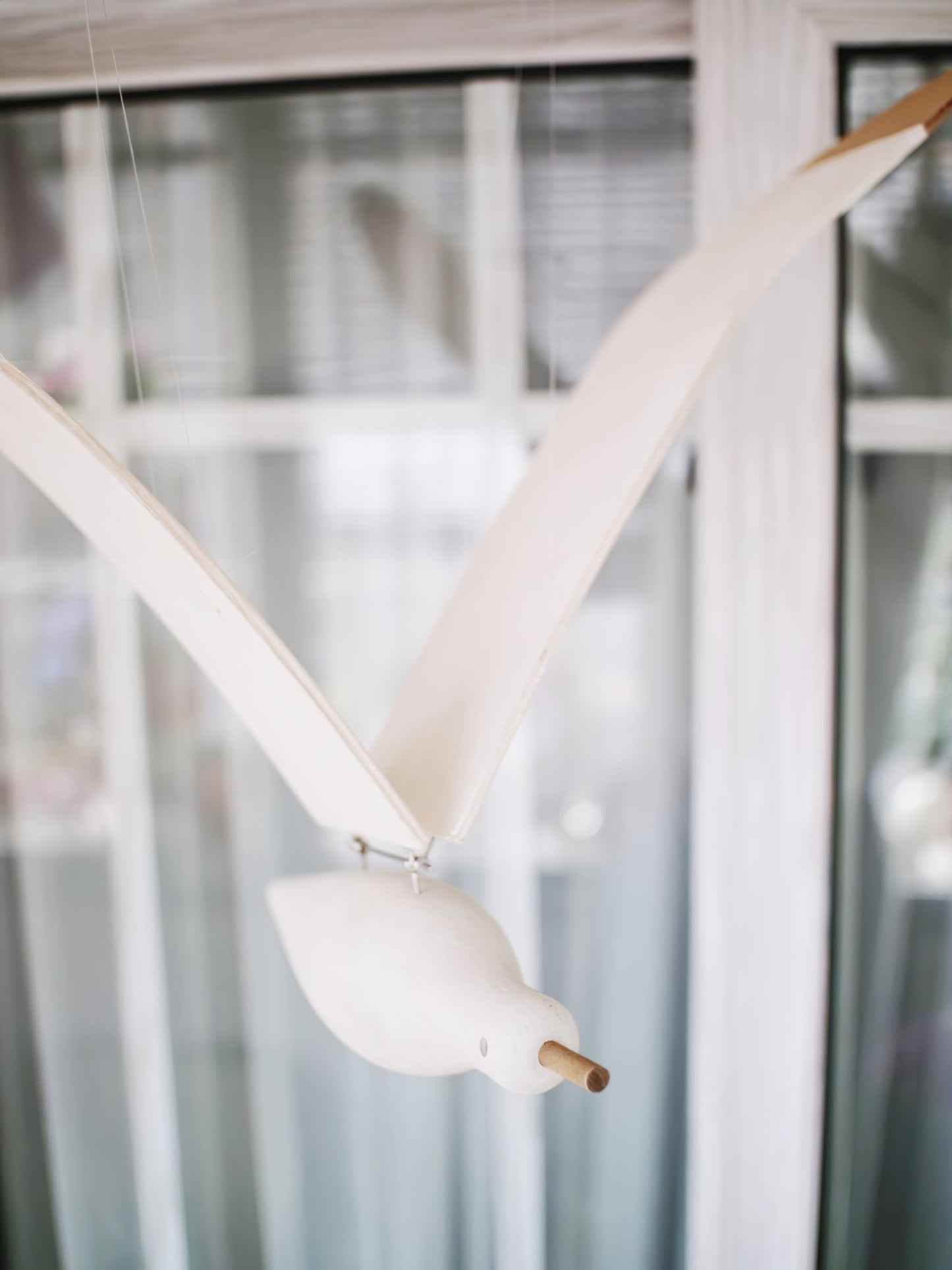 Beachy Wooden Seagull Decor Ornament