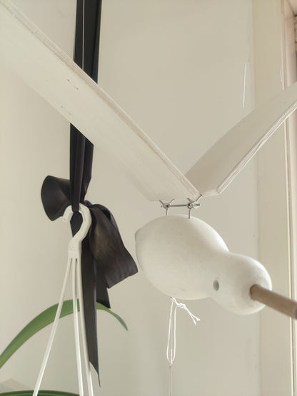 Beachy Wooden Seagull Decor Ornament