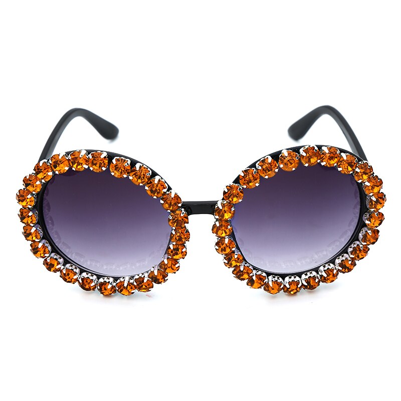 Große, runde Designer-Sonnenbrille
