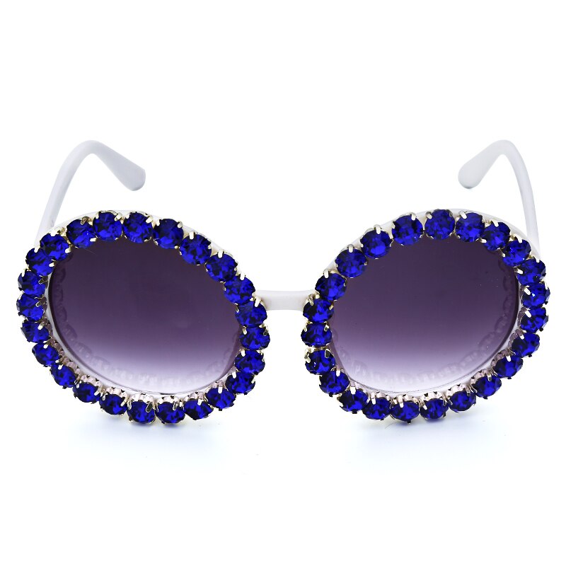 Große, runde Designer-Sonnenbrille