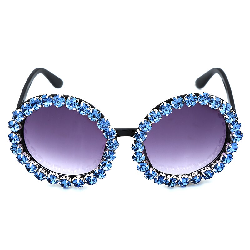 Große, runde Designer-Sonnenbrille