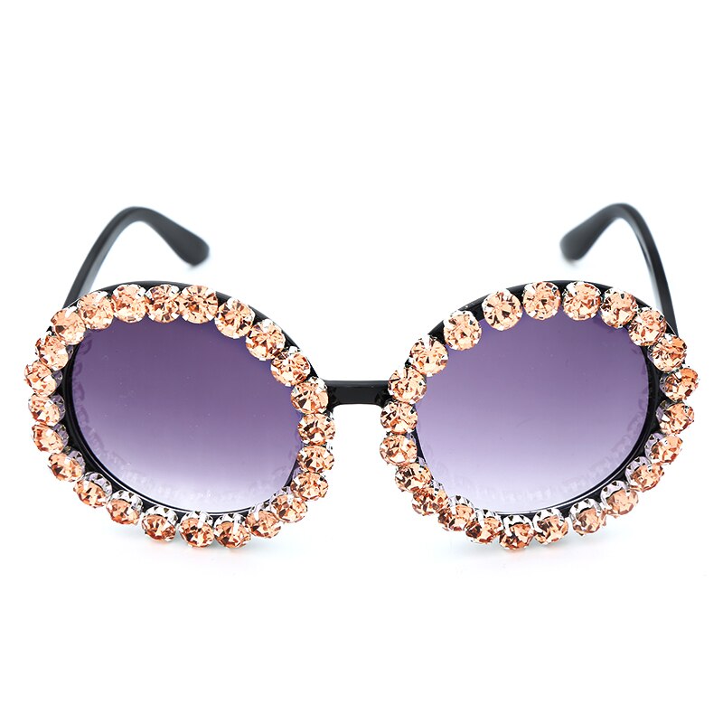 Große, runde Designer-Sonnenbrille