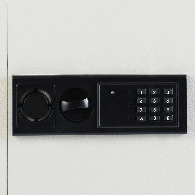 Secure Electronic Wall Safe with Hidden Compartment