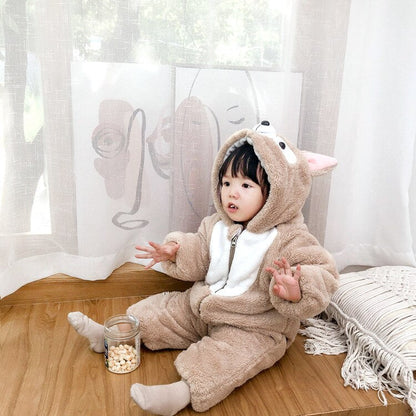 Niedlicher Plüschtier-Einteiler für Babys