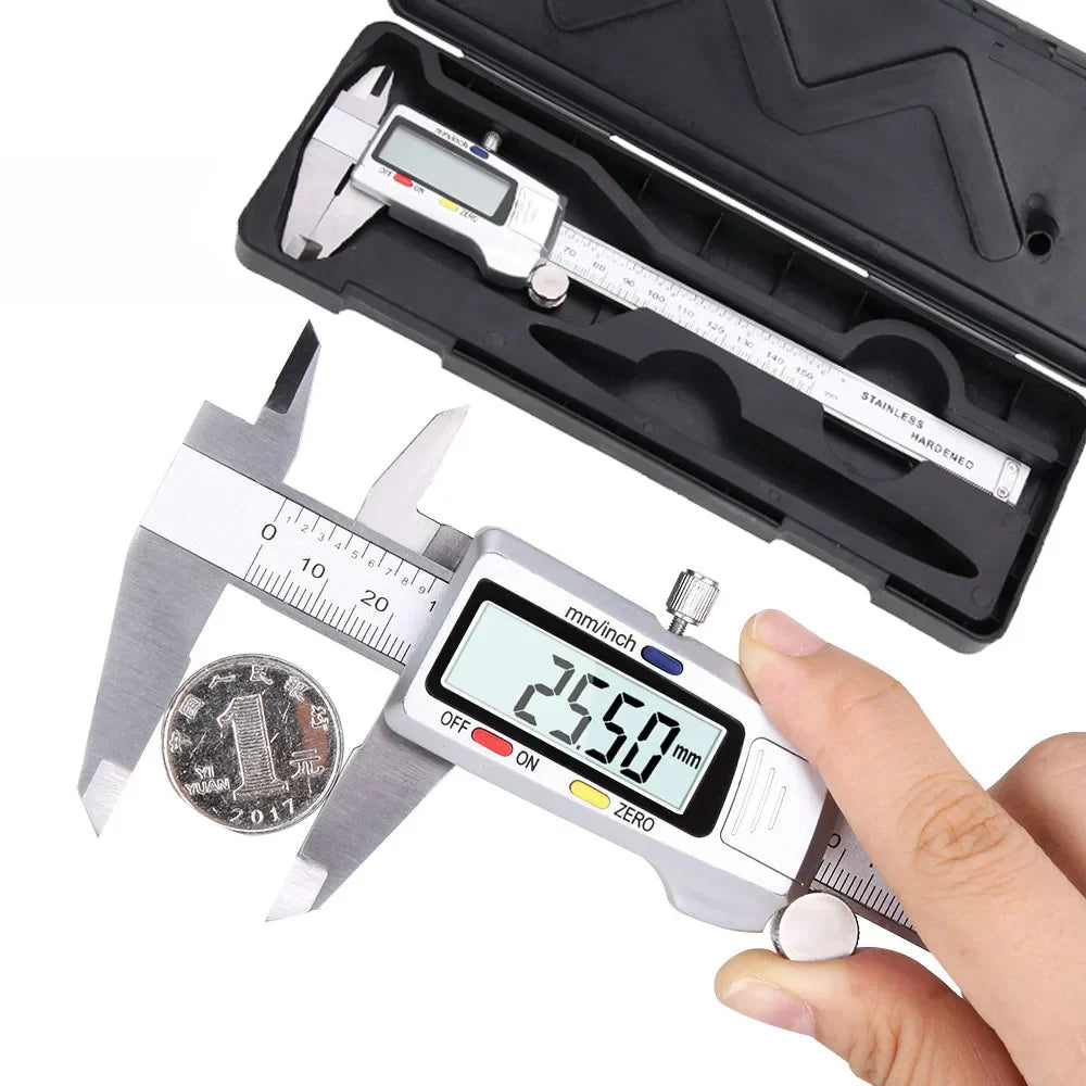 Präziser digitaler Edelstahl-Messschieber mit 15-cm-LCD-Display