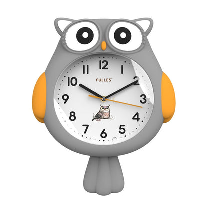 Niedliche Nachteulen-Dekoruhr