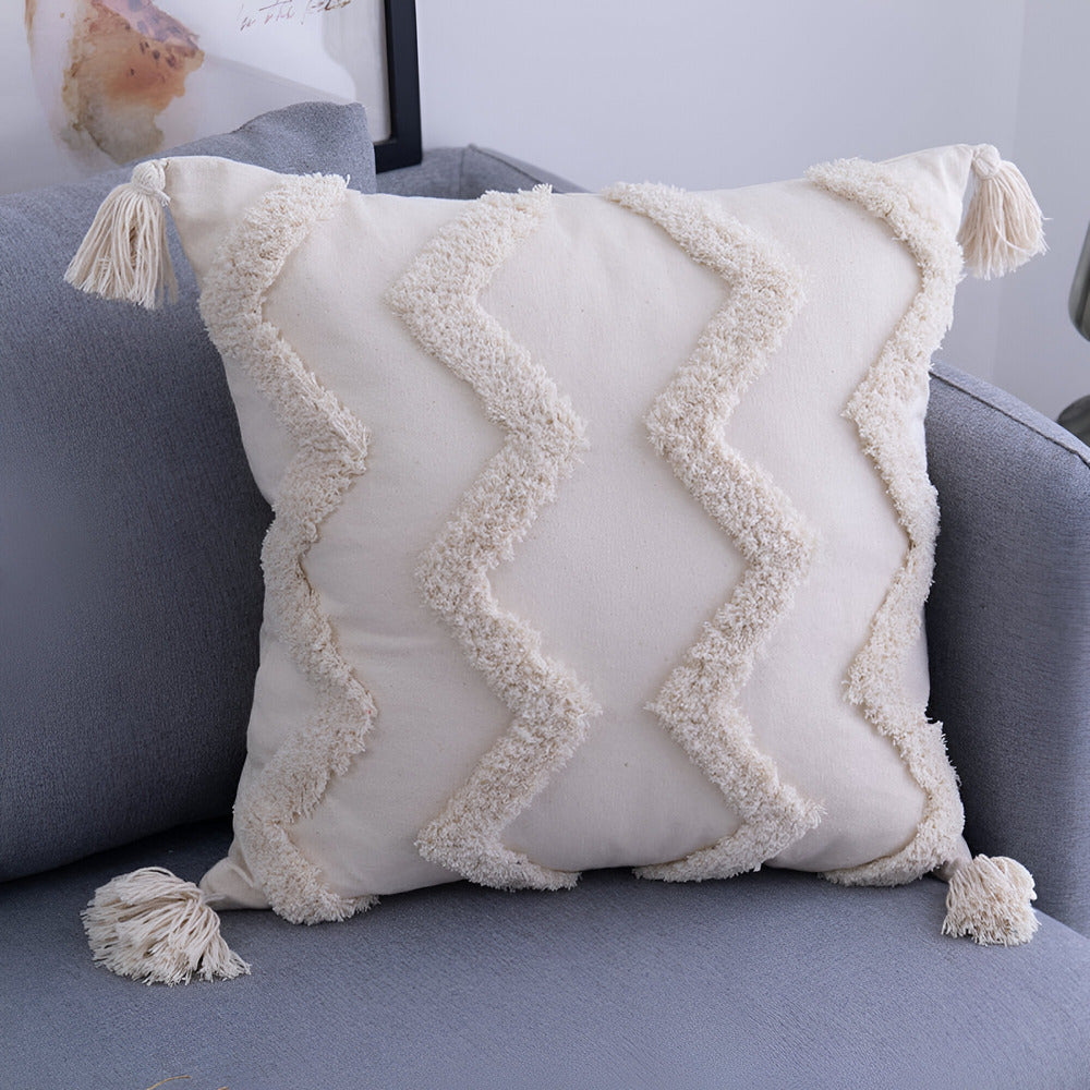 Kissenbezug aus Baumwolle im Bohemian-Chic-Stil