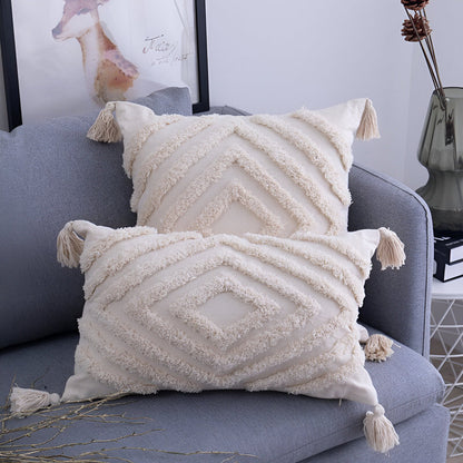 Bohemian Chic Cotton Throw Pillow Cover - Halri