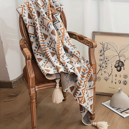 Colorful Chic Fuzzy Throw Blanket