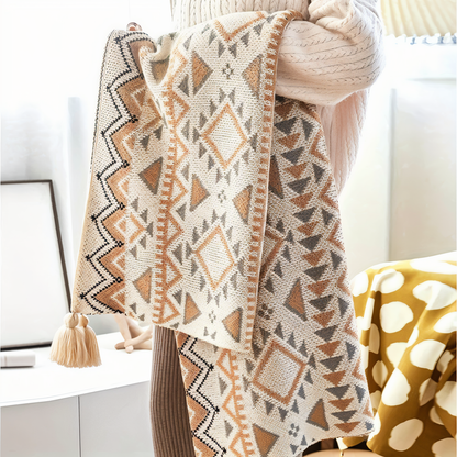 Colorful Chic Fuzzy Throw Blanket