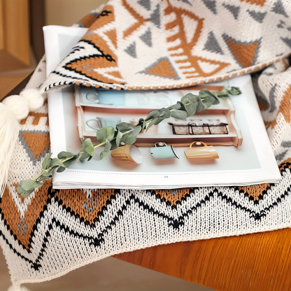 Colorful Chic Fuzzy Throw Blanket